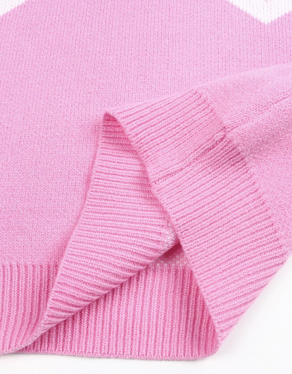 Womens Boat Neck Pullover Sweaters Fall Winter Long Sleeve Cute Heart Valentine Sweater - Image 8