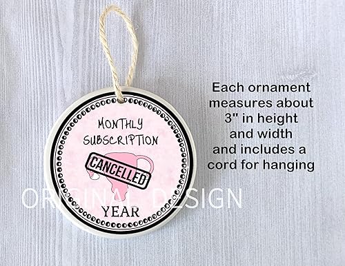 Miniatura 1 de Divertido adorno de ovulador de útero de histerectomía, diseño original hecho a mano por Peppercorn Princess