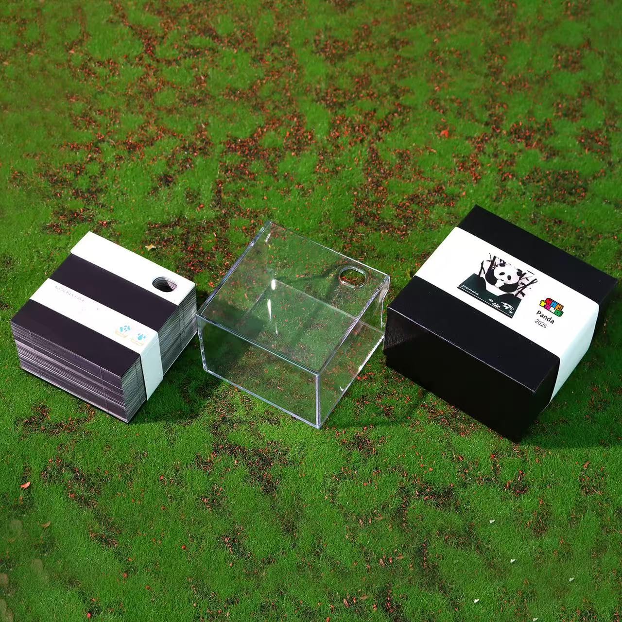 MACTANO 3D Karteczki Samoprzylepne Kalendarz Artystyczny Notatnik 2024, Kreatywny Kalendarz Zegarków Panda Rip Away Papierowa Rzeźba Przyklejony Notatka DIY