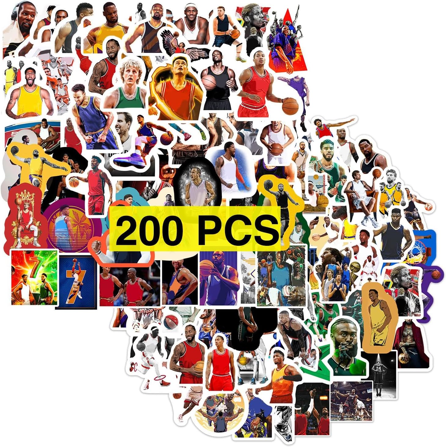 Sports Basketball Player Stickers Decals(200 Pcs