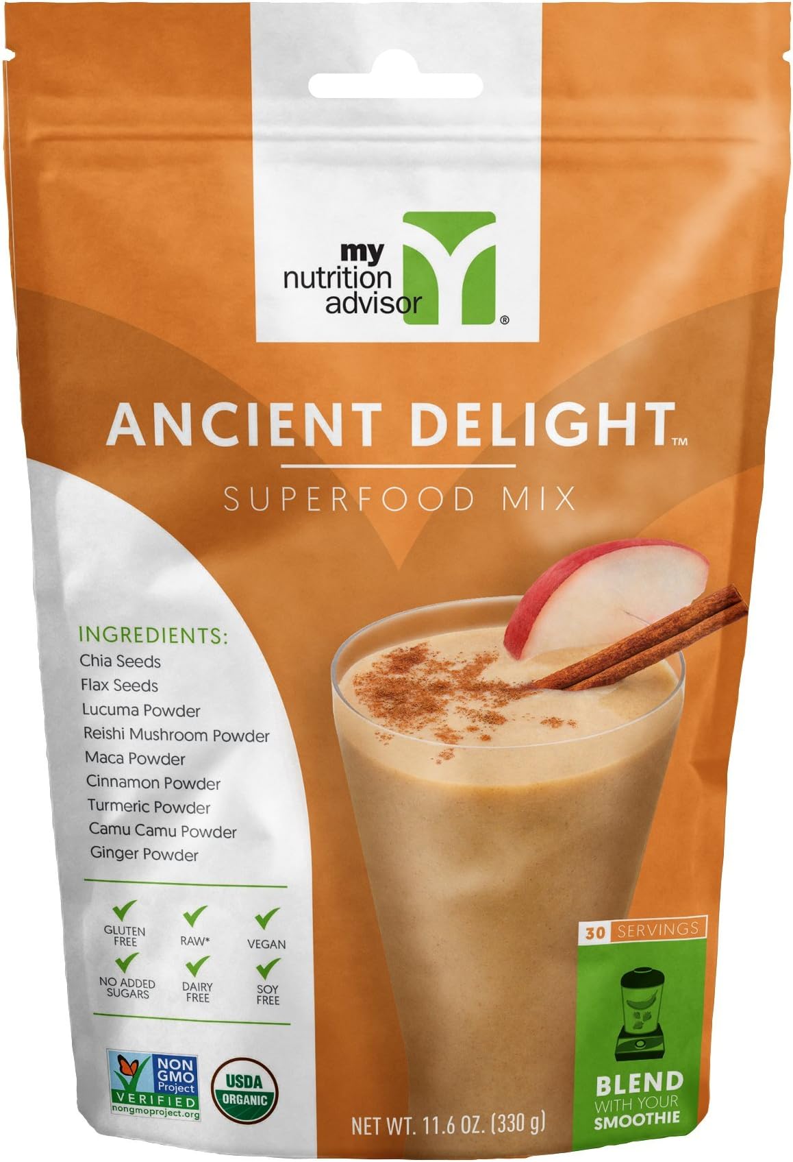 Ancient Delight Superfood Smoothie Mix - 30 Servings