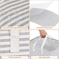 Vista 6 de Lifewit Paquete de 2 Cestas de Ropa Grandes Plegables, Cestas de Lavandería Independientes Impermeables con Asas de Fácil Transporte para Cuarto