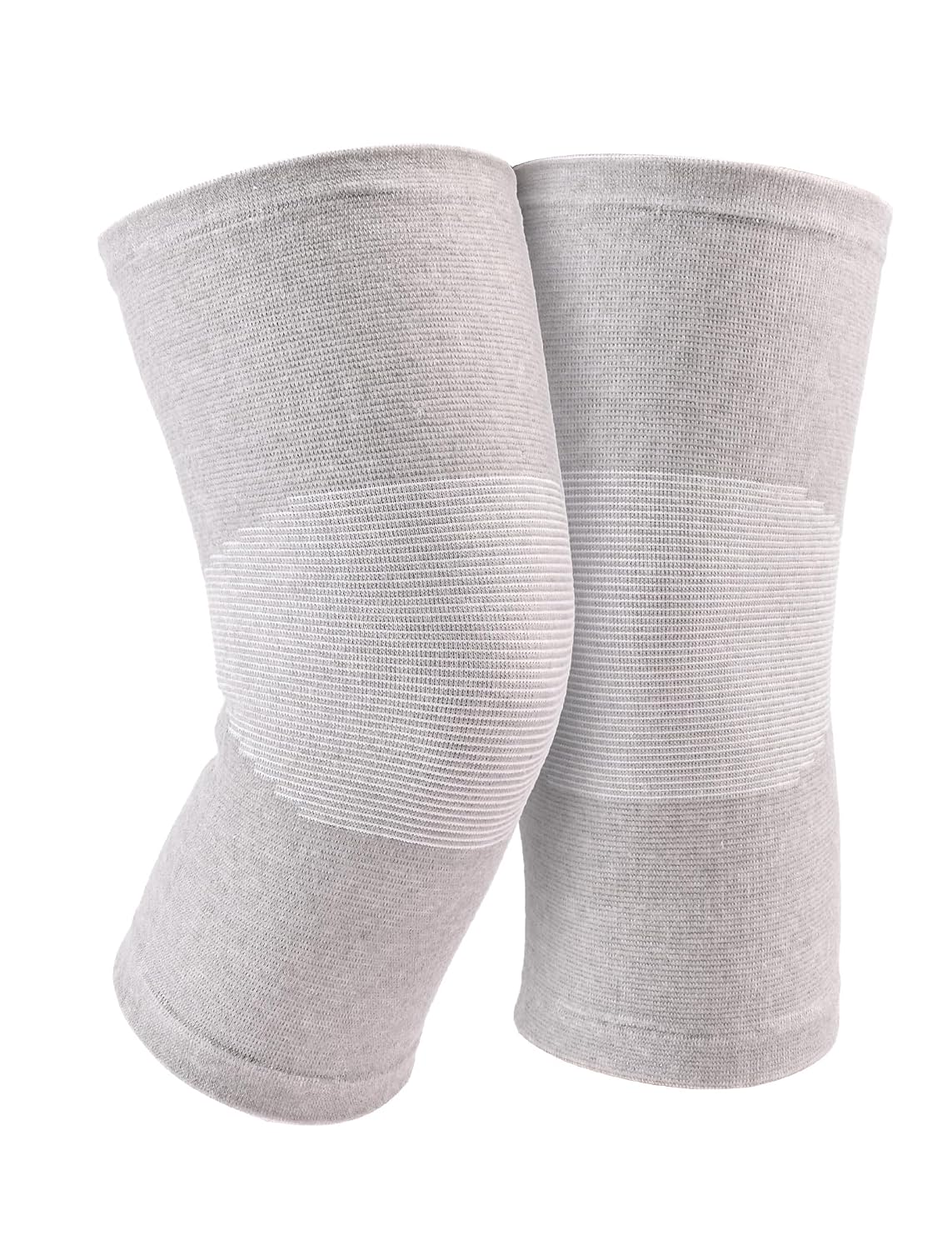 2 Pack Bamboo Compression Knee Sleeves Elastic Warm for Women & Men