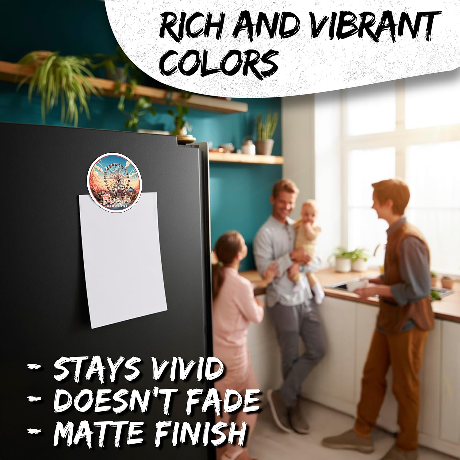 Branson Missouri マグネット 4インチ 2パック ビニール お土産ギフト 冷蔵庫 冷蔵庫 食器洗い機 ID 4499