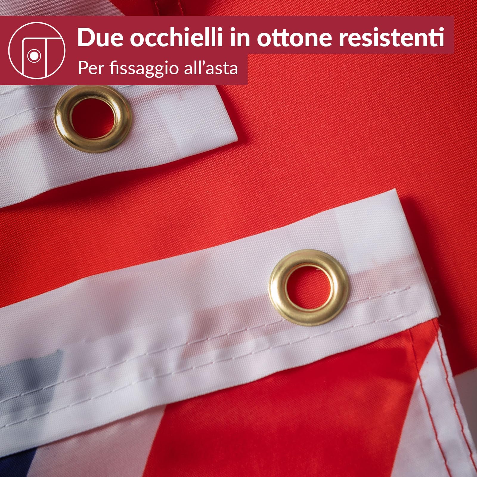 Bandiera Del Baden 90x150 Cm – Con Occhielli In Ottone – 100% Poliestere Resistente Alle Intemperie