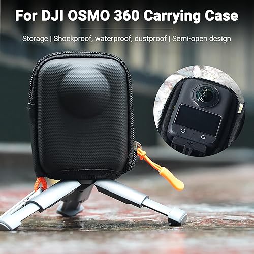 Miniatura 3 de CYNOVA Osmo 360 - Funda para accesorios DJI Osmo 360, con protector de pantalla (2 juegos), funda rígida de almacenamiento de viaje compatible con