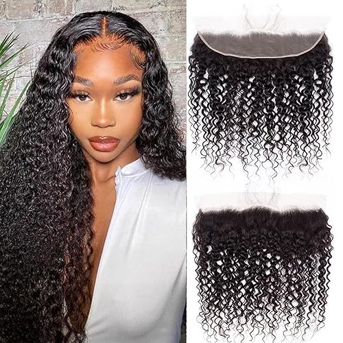 18 Inch 13x4 Lace Frontal Kinky Curly Human Hair 180%