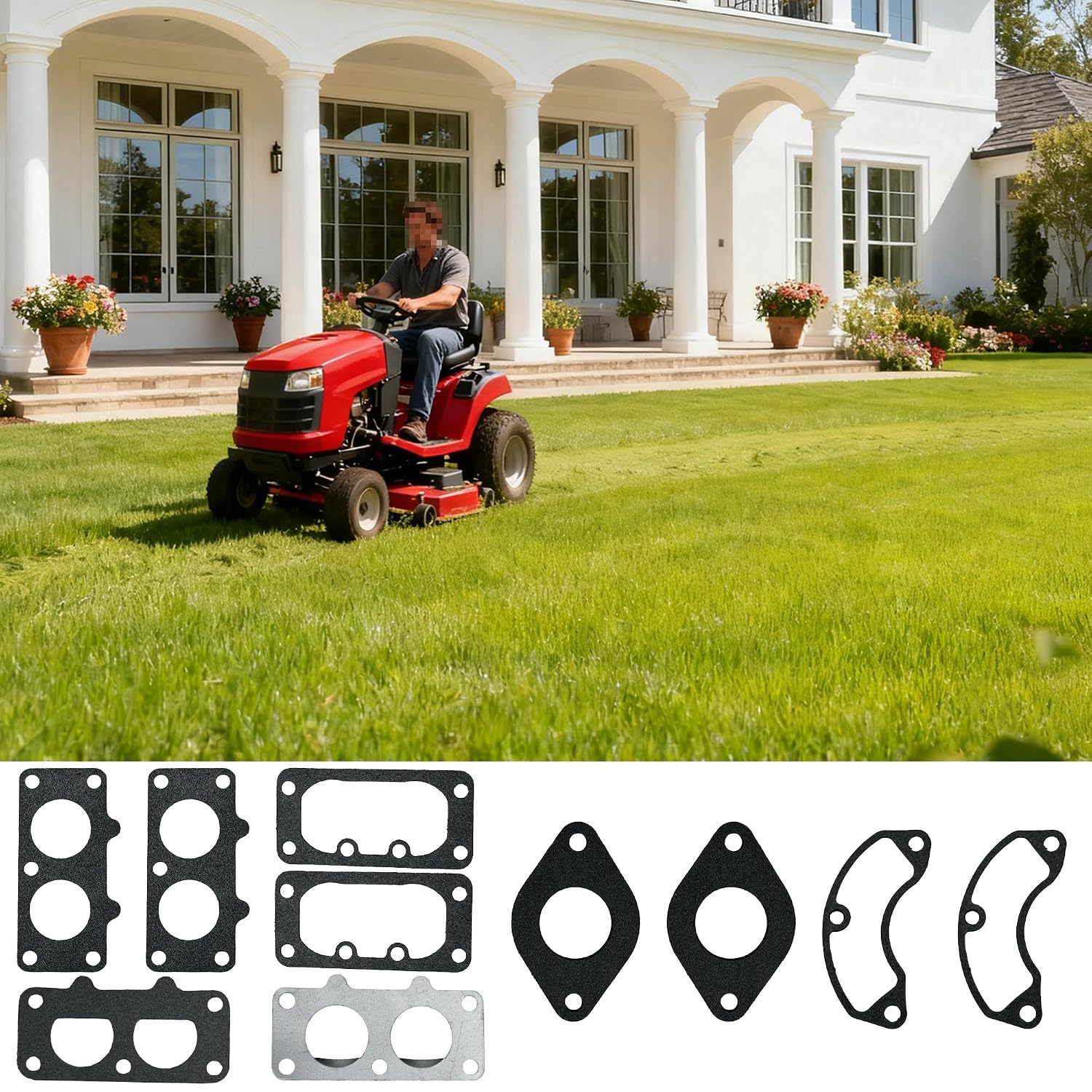 Strongthium 690949 791677 Engines Intake Gasket 691001 Air Cleaner Breather Gaskets Compatible with Briggs & Stratton Engines Toro Lawn Tractor