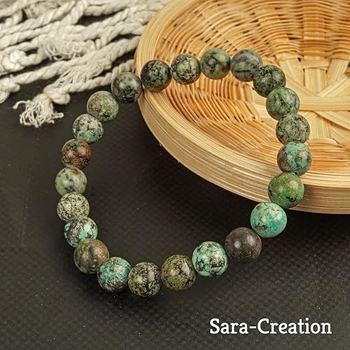 Miniatura 7 de Dalmatin Jasper Bracelets (8mm), Natural Precious Round Gemstones Bracelets For Energy