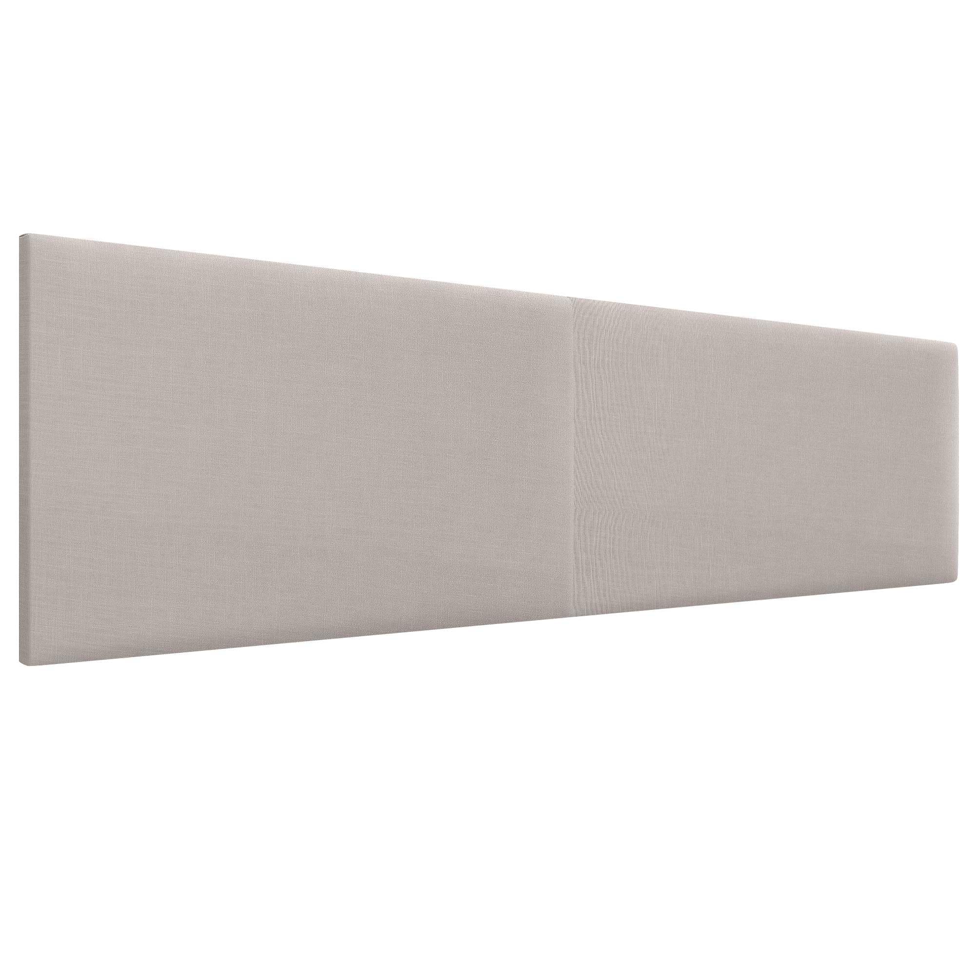 DHOME Effen corduroy hoofdeinde met knopen 150x50 bedden 150/160 - Beige