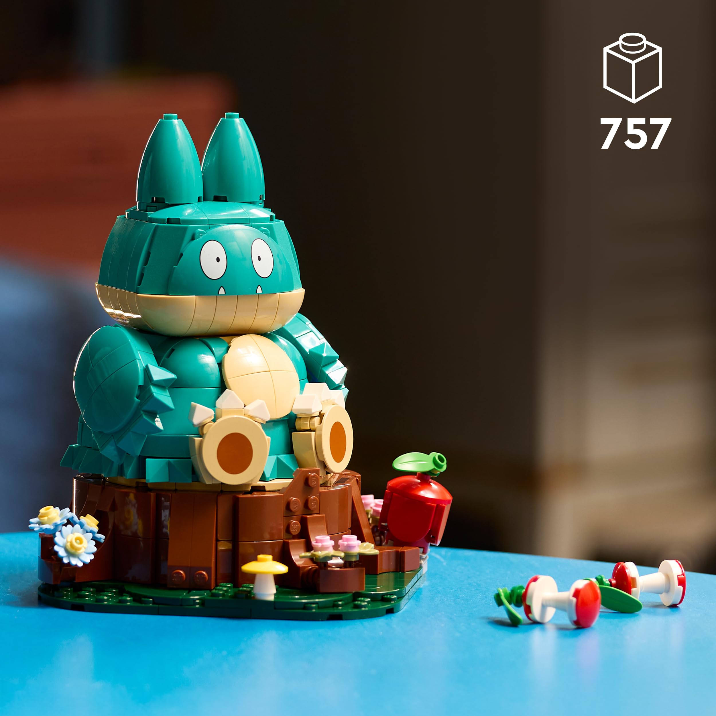 LEGO Pokémon Munchlax - Action Figure da Costruire per Adulti - Kit di Modellismo con Arti e Testa Snodabili - Decorazione Stanza da Gaming Fai da Te - Idea Regalo per Gamer da Collezione - 72150