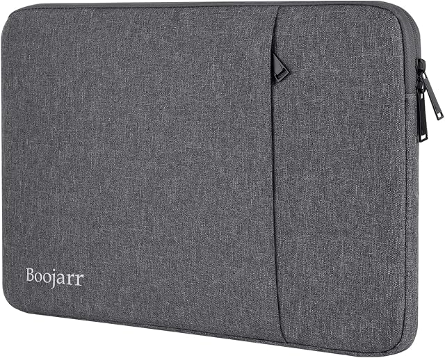 Boojarr 14-15.6 Inch Laptop Sleeve Case Compatible with 16 Inch New MacBook Pro/ 14 Inch MacBook Pro, 15" Surface Book, Lenovo Asus Dell Hp Notebook Waterproof Shockproof Computer Cover Bag, Dark Grey