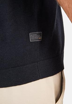 camel active Men's Basic Piqué Polo T-Shirt Made of Pure Cotton