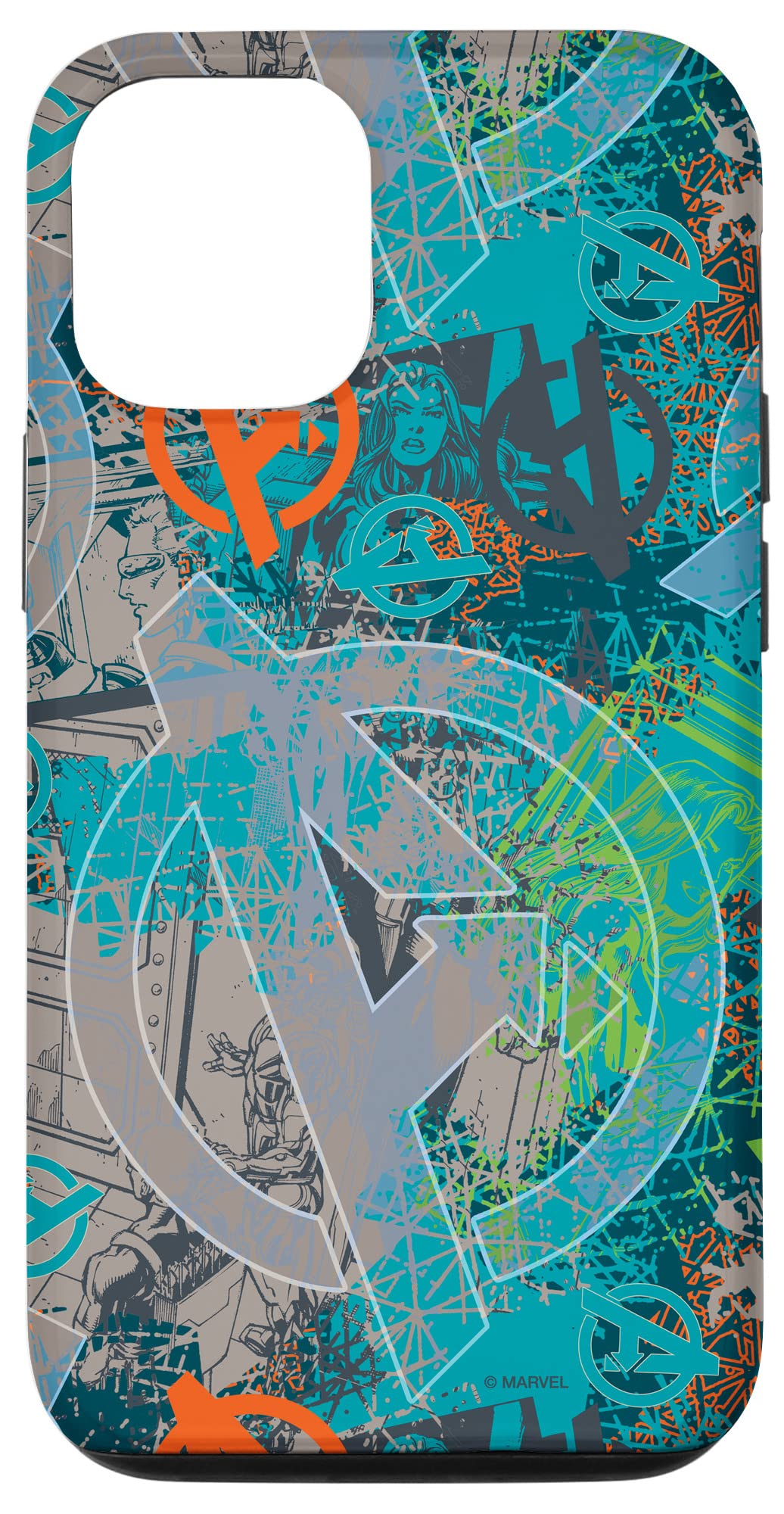 iPhone 15 Pro Marvel Avengers Black Widow and Iron Man Comic Book Case