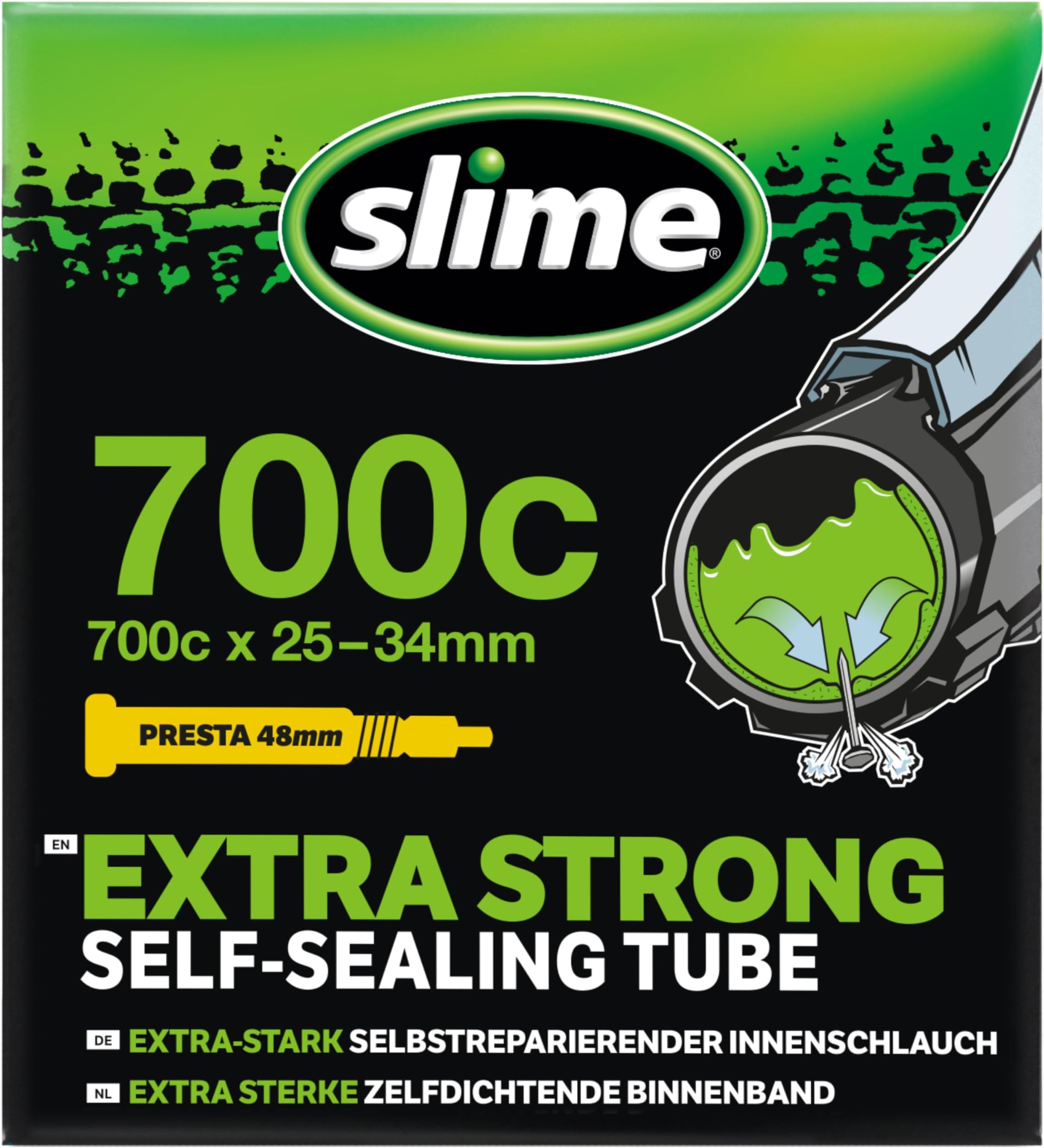 Bike Inner Tube with Slime Puncture Sealant