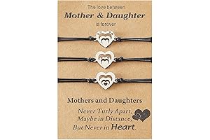Mommy Daughter Bracelets Sets Heart Silver Mothers Day Gifts