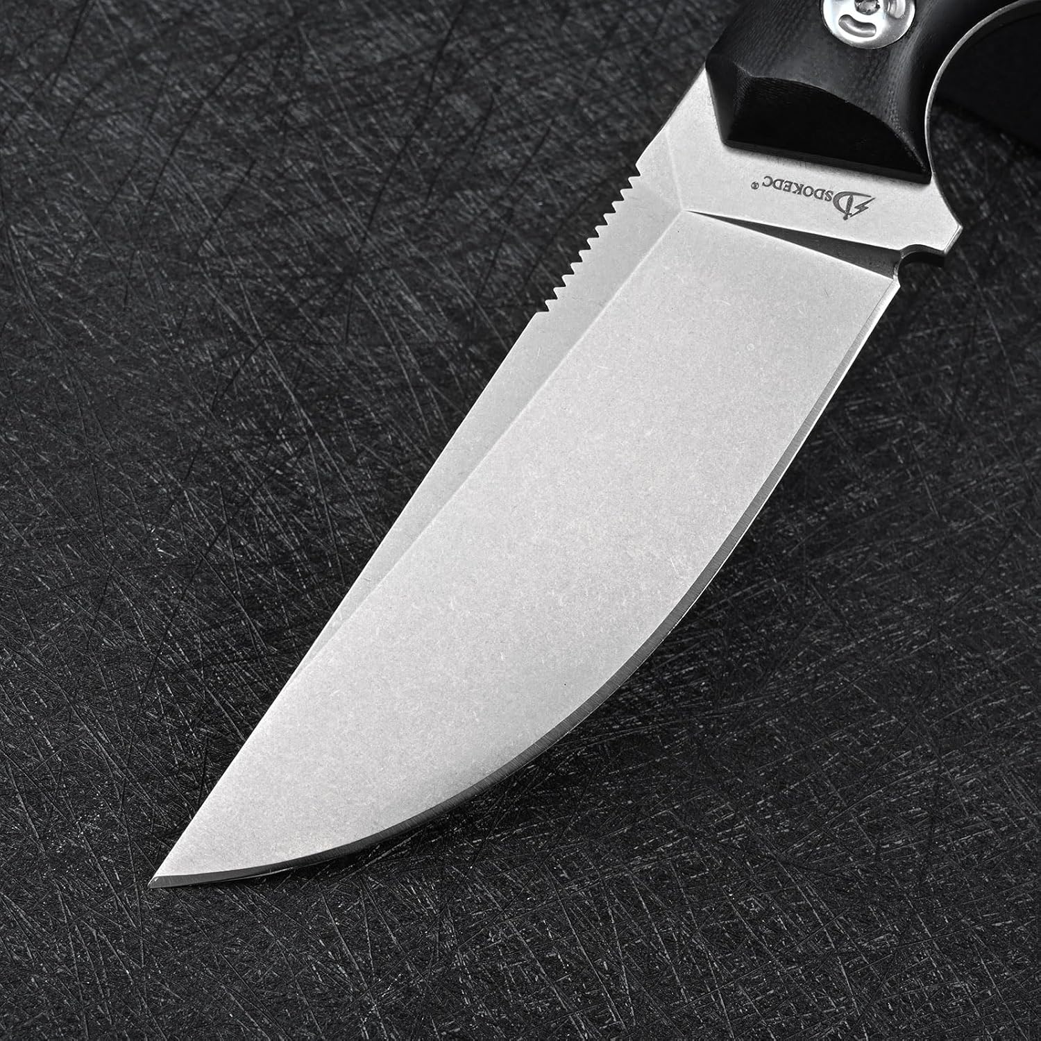 Knives DC53 Steel Tactical Fixed Blade Knife G10 Handle with kydex sheath for Men EDC Camping Survival Hunting Outdoor (White Black)