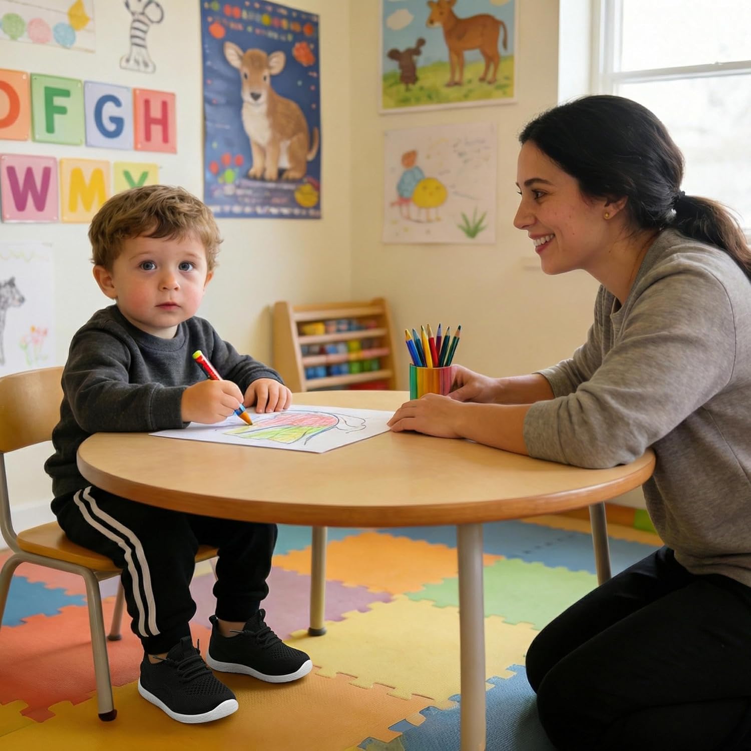 relxfeet Toddler Boys Girls Shoes Little Kids Sneakers Lightweight Breathable Slip on Walking Tennis Shoes - Image 2