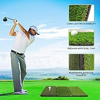 Vista 6 de Golf Hitting Mat, Golf Training Mat for Swing Path Feedback Detection Batting,Extra Replaceable Golf Practice Mat 16"x12", Golf Gifts for Men Women