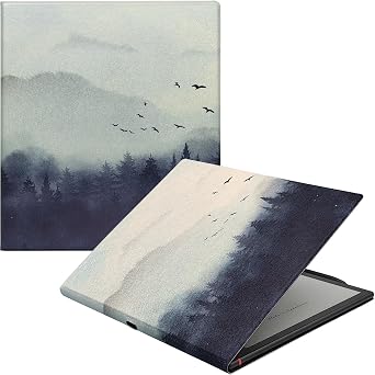 Magnetic Stand Case for Onyx Boox Note Air 5 C/Note Air 4 C/Note Air 3 C 2025/2024/2023 Released Ultra-Thin Lightweight Leather Cover with Auto Sleep/Wake & Magnetic Closure Misty Forest