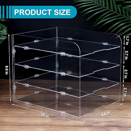 Miniatura 6 de Bandeja organizadora de papel acrílico transparente, estante apilable para correo, bandeja de archivos, bandeja de entrada, clasificador,