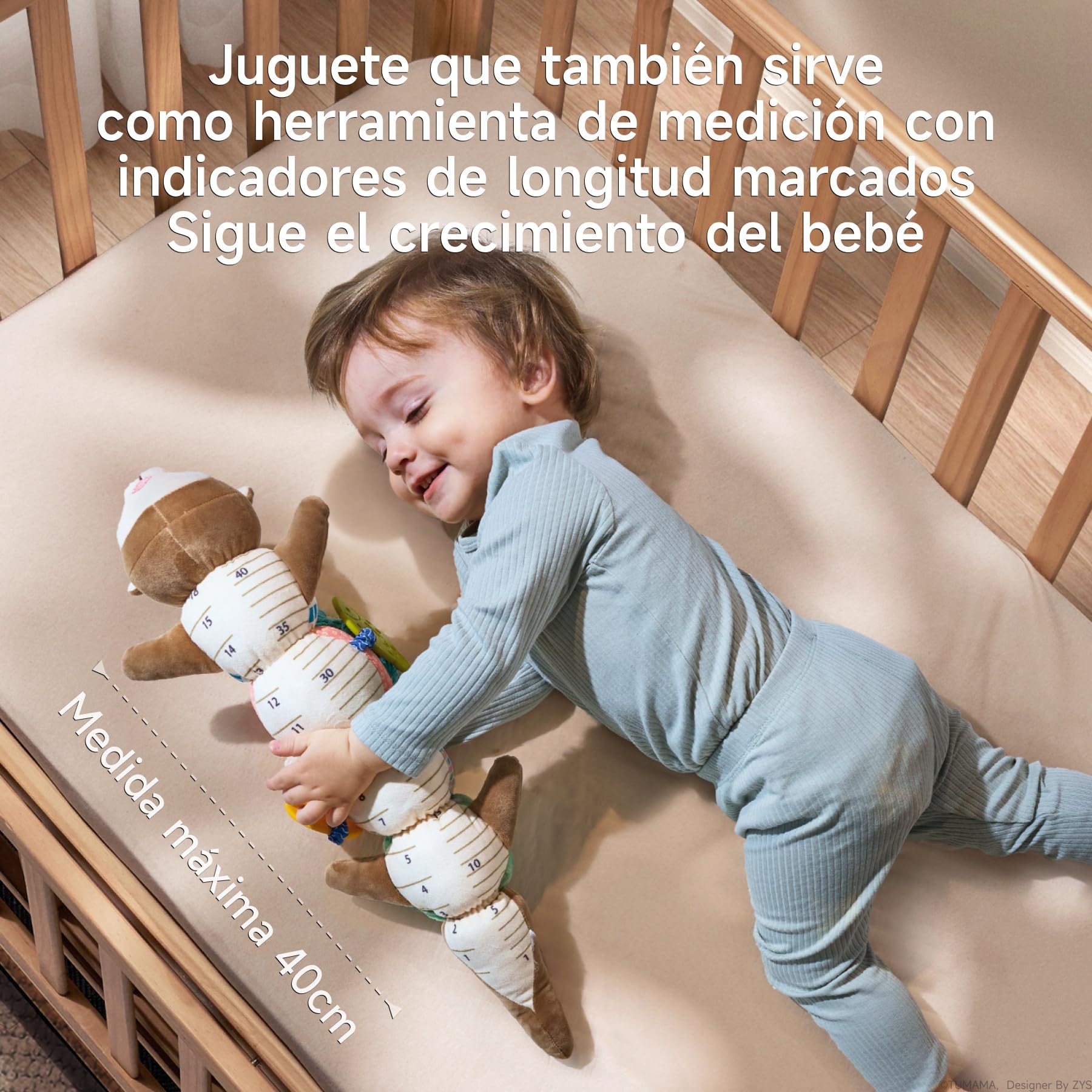 TUMAMA Juguete Sensorial Suave Nutria para Bebé 0 3 6 9 12 Meses, Juego del Bebé De Peluche, Regalo del Juguete De La Felpa De La Nutria para Los Muchachos del Niño Las Muchachas