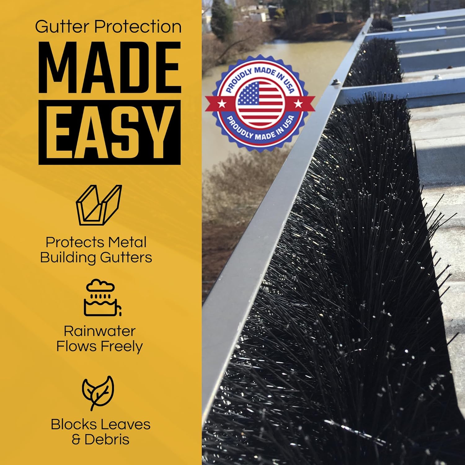 GutterBrush Commercial Gutter Guard Sample Pack - Contains 5 Different Diameters For Finding The Best Fit In Large Gutter Systems
