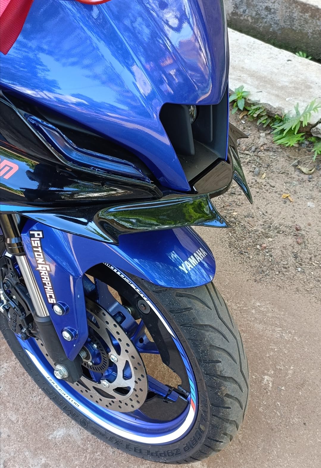 Saiga Parts Aero Winglet for Yamaha R15 V4 M (Blue) : Amazon.in: Car ...