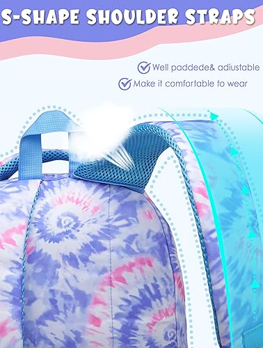 Miniatura 7 de BLUEFAIRY Mochilas infantiles para niñas y niños, regalos de regreso a la escuela para niños, primaria, primaria, escuela secundaria, Violeta claro