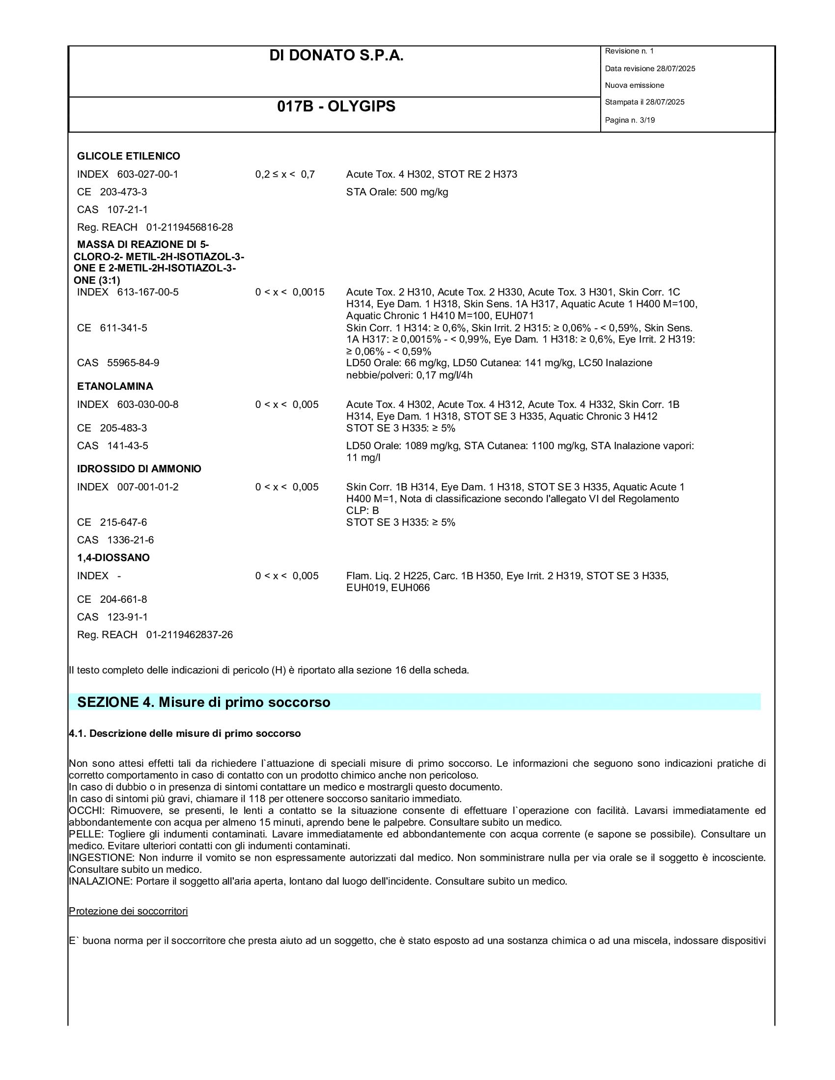 IVC OLYGIPS Idropittura Professionale per Interni ad Alta Copertura Bianca 5 Litri