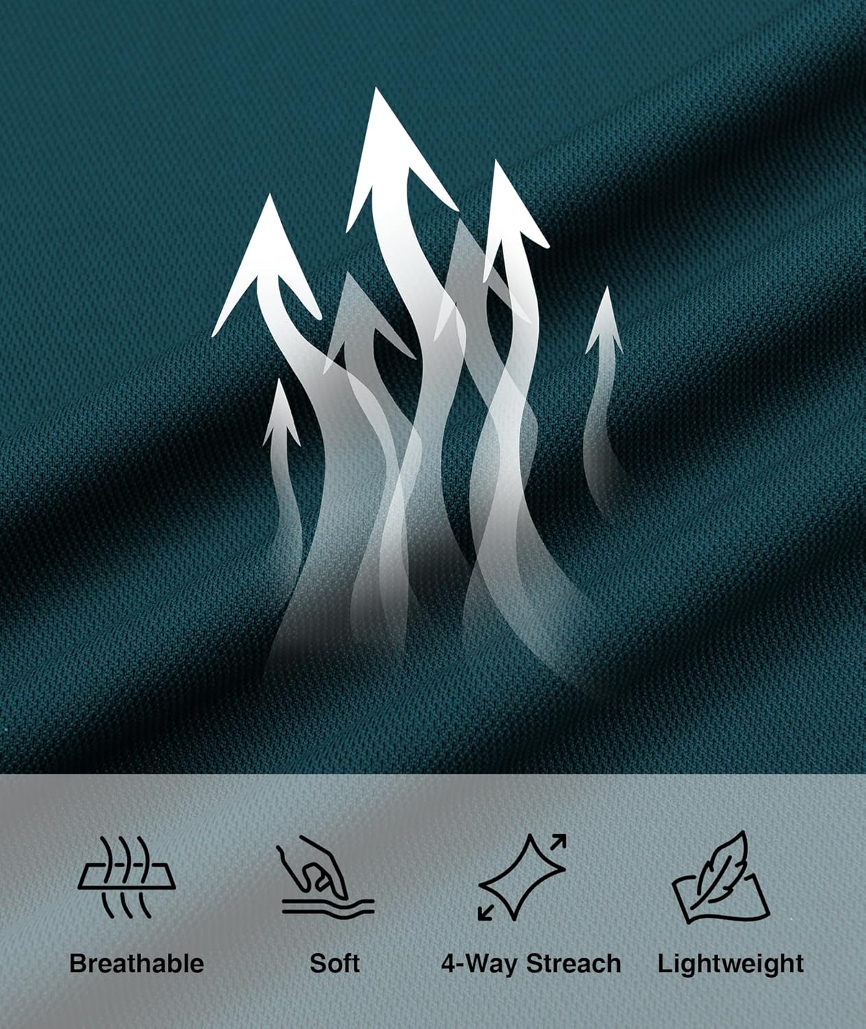 ZITY 6 Pack Men Polo Shirts Short Sleeve with Pocket Wicking Shirts for Men Casual Collared T-Shirts 8.3 Per Piece - Image 7