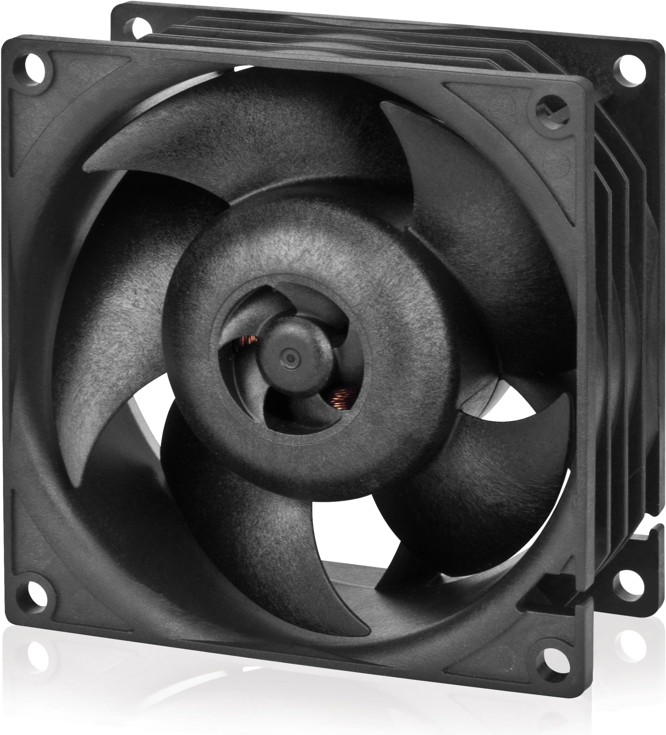 S8038-10K - Server Fan, 80x80x38 mm, 500–10000 RPM, PWM Regulated, 4-pin Connector, 12 V DC, Rack Cooling Fan - Black