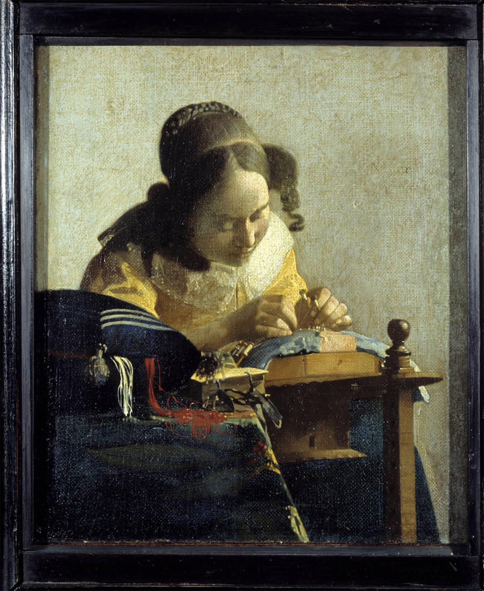 ARTXLXXBN Famous Painting Art Wall Decor Abstract Art Picture the Lace by Jan Vermeer Animal Pictures for Home Decor 60x90cm