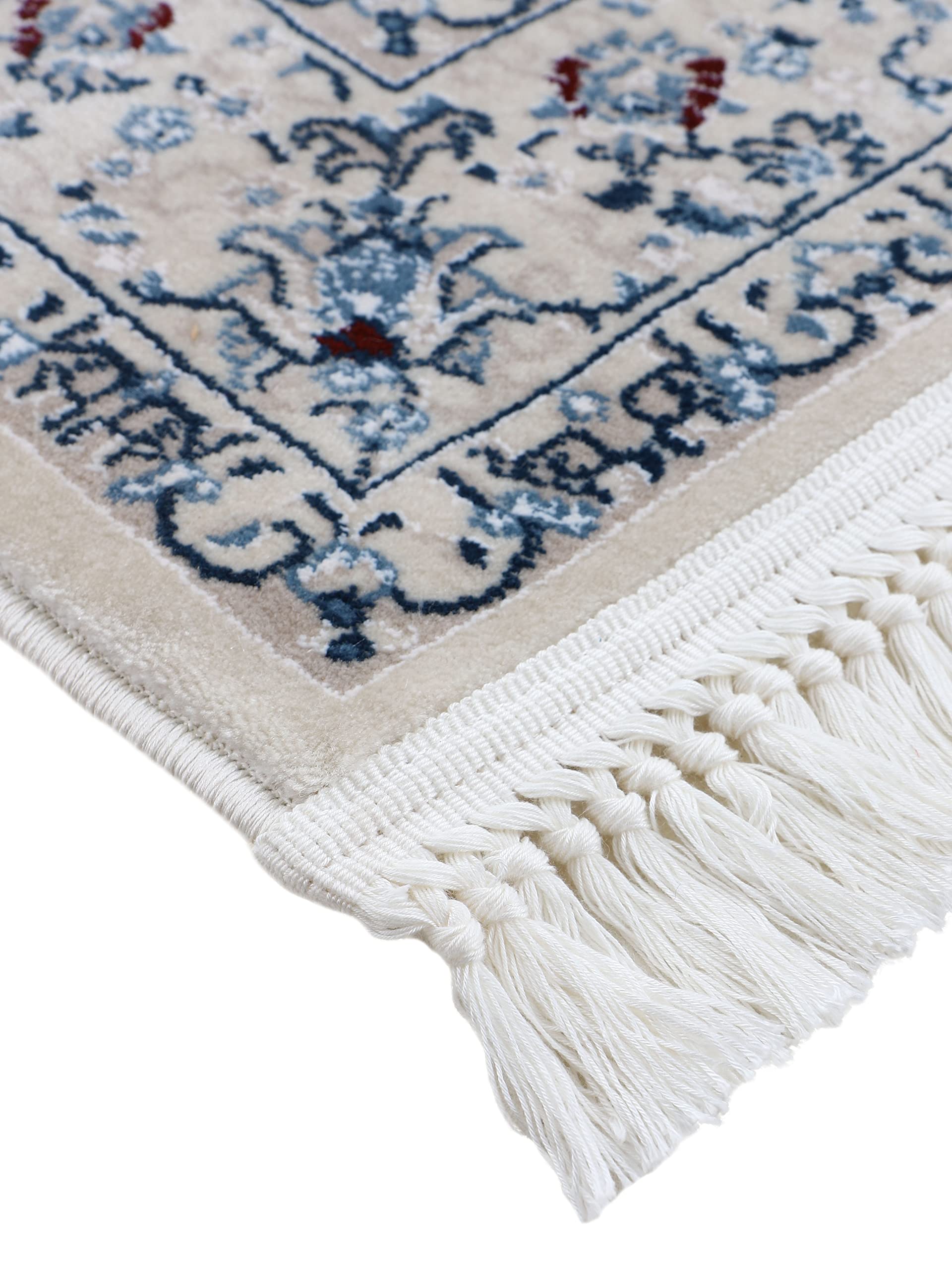 carpetfine Tappeto Orientale Nain Diane Beige 140x200 cm | Traditional Tappeto per soggiorno e camera da letto