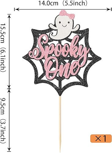 Miniatura 2 de Rsstarxi 1 paquete de decoración espeluznante de Halloween para tarta, fantasma, murciélago, araña, espeluznante, para un cumpleaños, decoración de