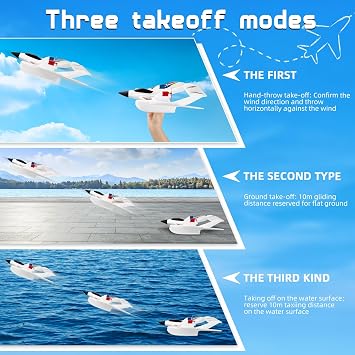 RC Plane for Water Land & Air, Remote Control Plane Sea Airplane