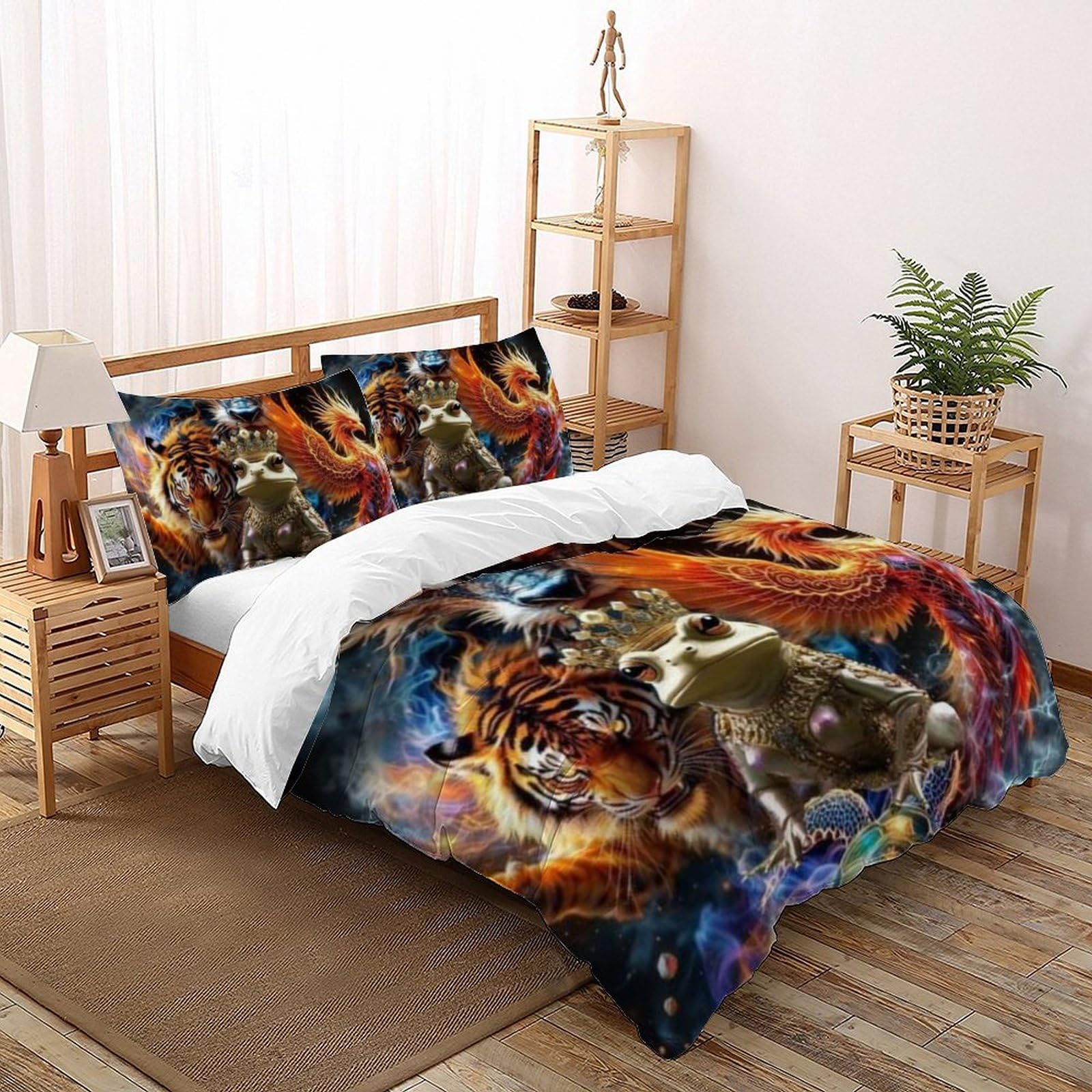Housse de couette 260x220 animaux 3D pour transformer la chambre