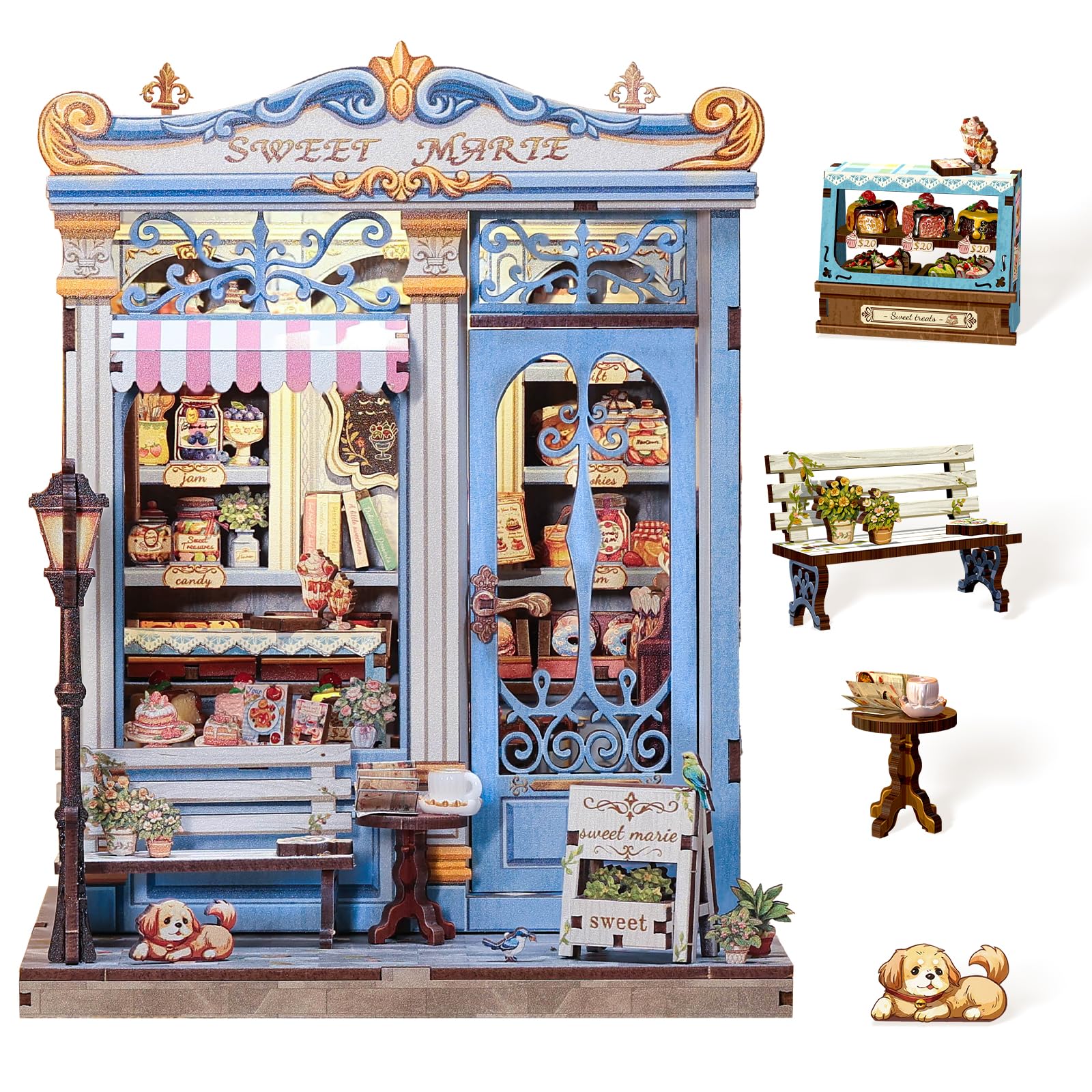 ミニチュアキルトキットセット Amazon.com: Cutefun Book Nook Kit - DIY Miniature Dollhouse