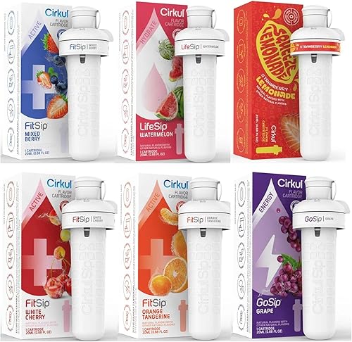 Miniatura 2 de Clrkul - Paquete variado de cartuchos de sabor aleatorio para tu botella de agua, disfruta de una variedad de 6 sabores, cápsulas de agua