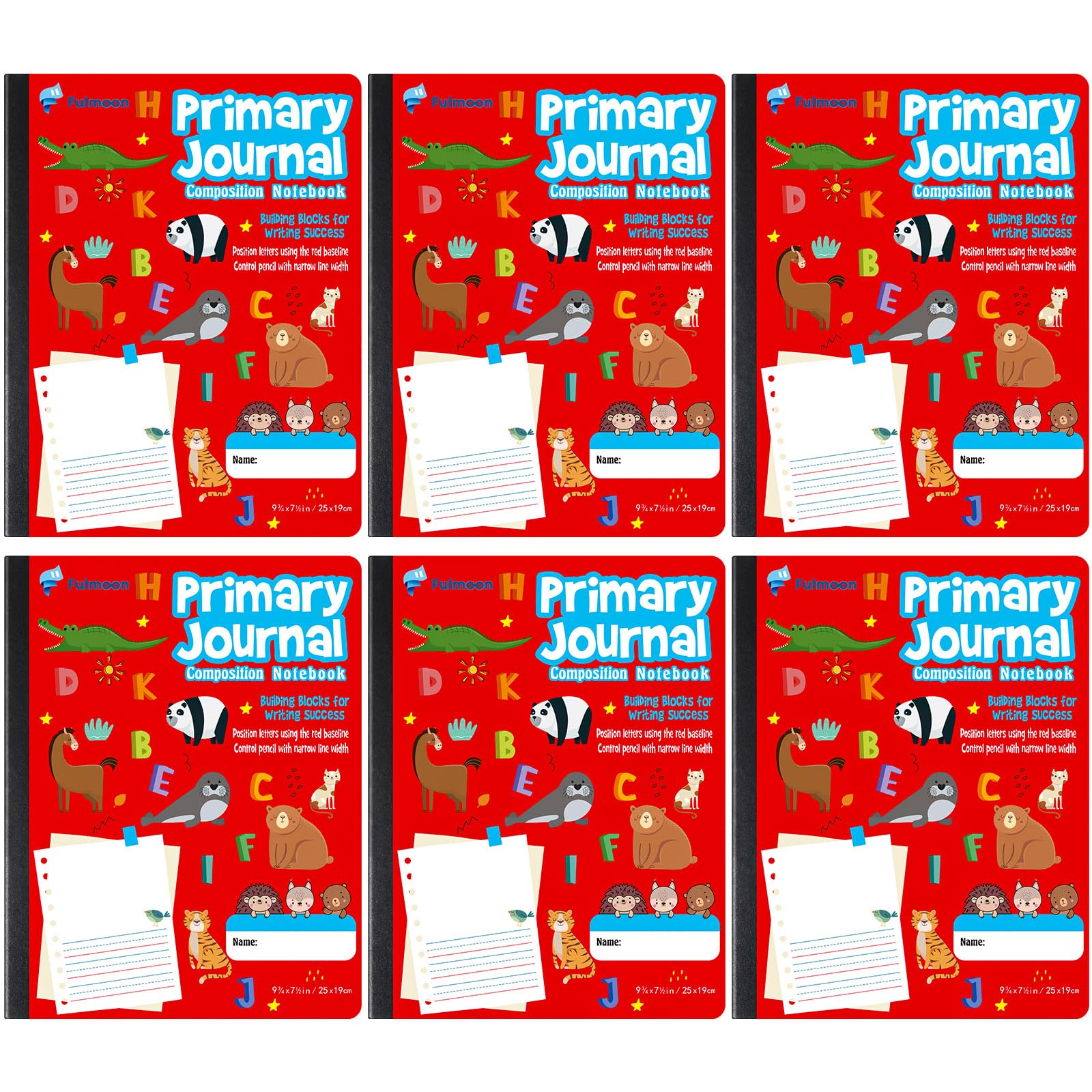 Cahier de composition primaire K-2 de qualité avec papier dessin épais pour écoliers