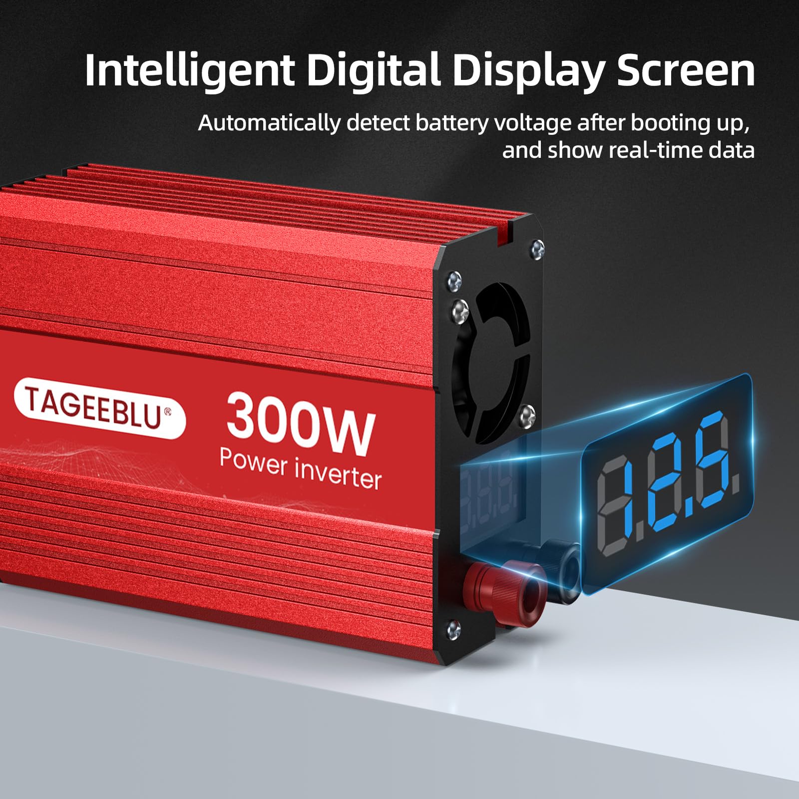 12V 300W Power Car Inverter 12v to 240v, Car Voltage Converter Transformer with 3-Pin Sockets & 2-USB Ports for Charging Phones, Laptop, Tablets, GPS Units, TV, Camping Equipment - 2