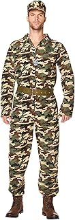 Karnival Costumes Military Man Camo Uniform Men's Costume