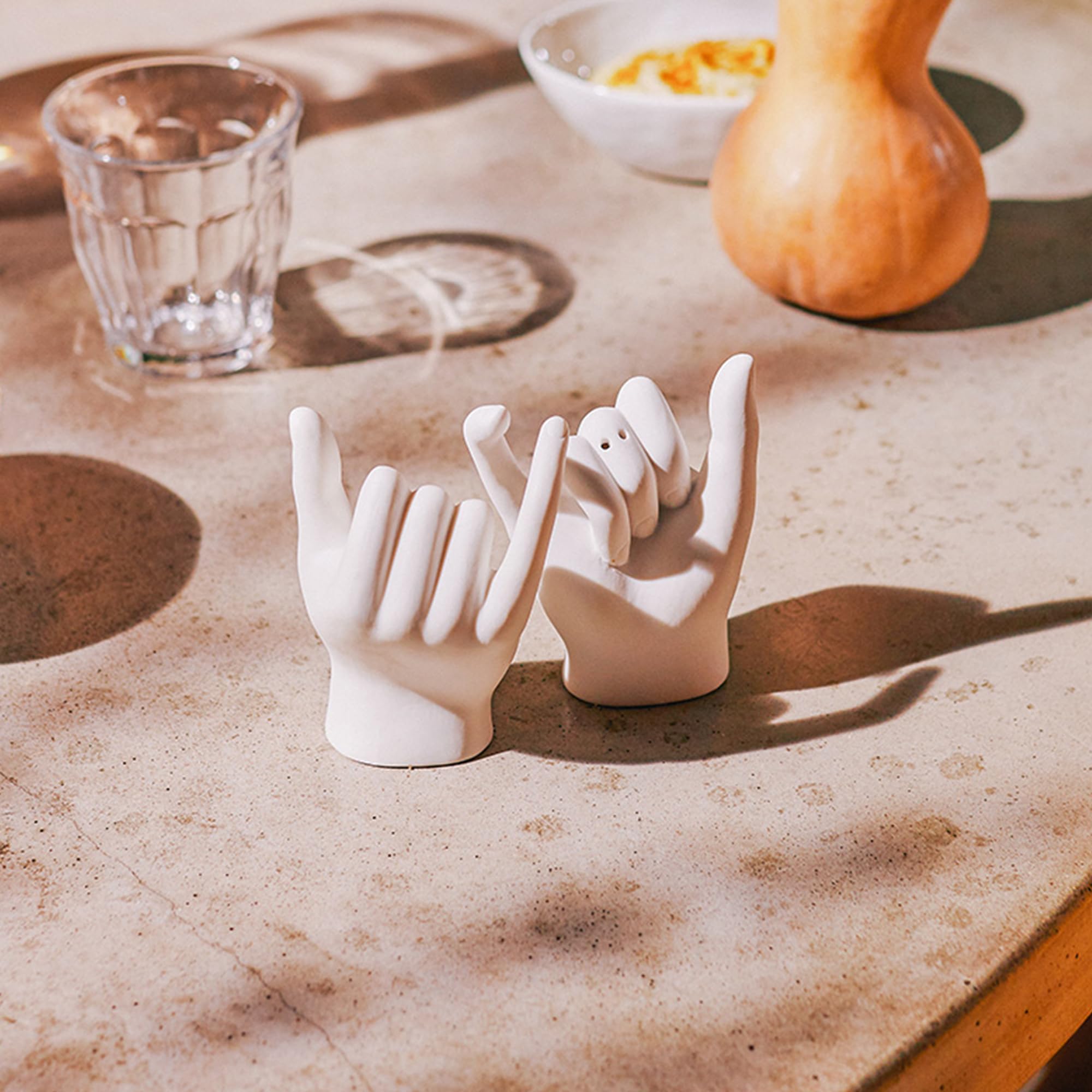 DOIY - Macina sale e pepe - Design Pinky Oath - Moderne saliere e pepiere da cucina - In ceramica - Arricchisce le vostre ricette - Mantiene la freschezza - 12x14x17,5 cm