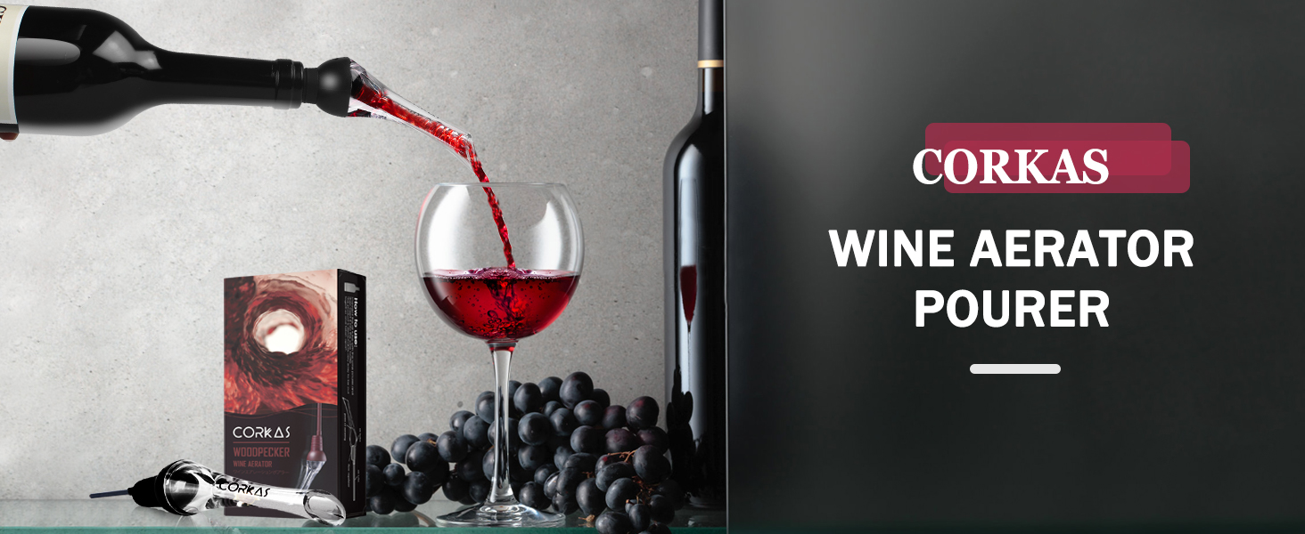 2-in-1 Wine Aerator Pourer And Stopper, Premium Wine Air Decanter Spout Dispenser No Drip Spill Bpa Free Improve Taste Bouquet Instantly Dishwasher Safe Black - View #2