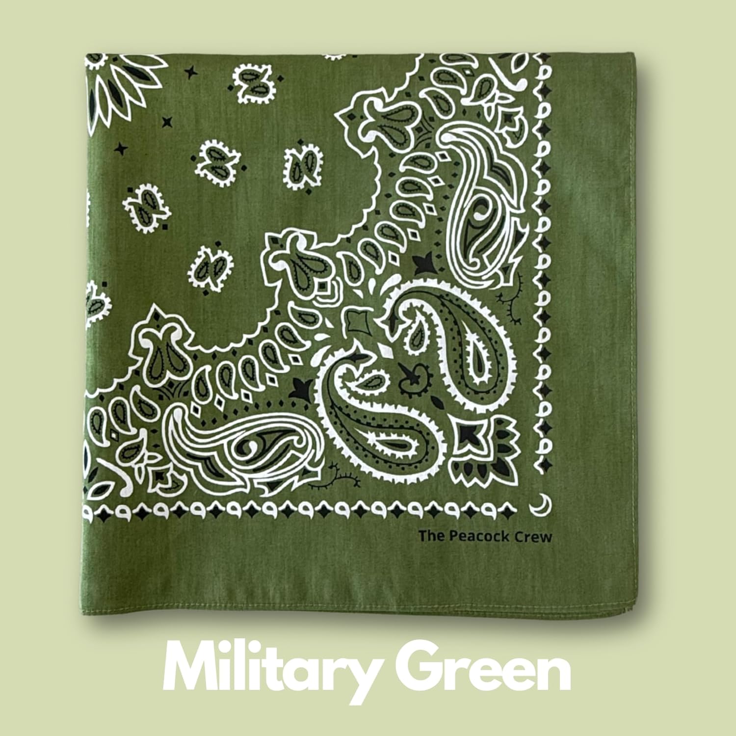 Premium Soft Cotton Bandanas Pack for Men and Women Paisley 22 x 22 inches - Image 7