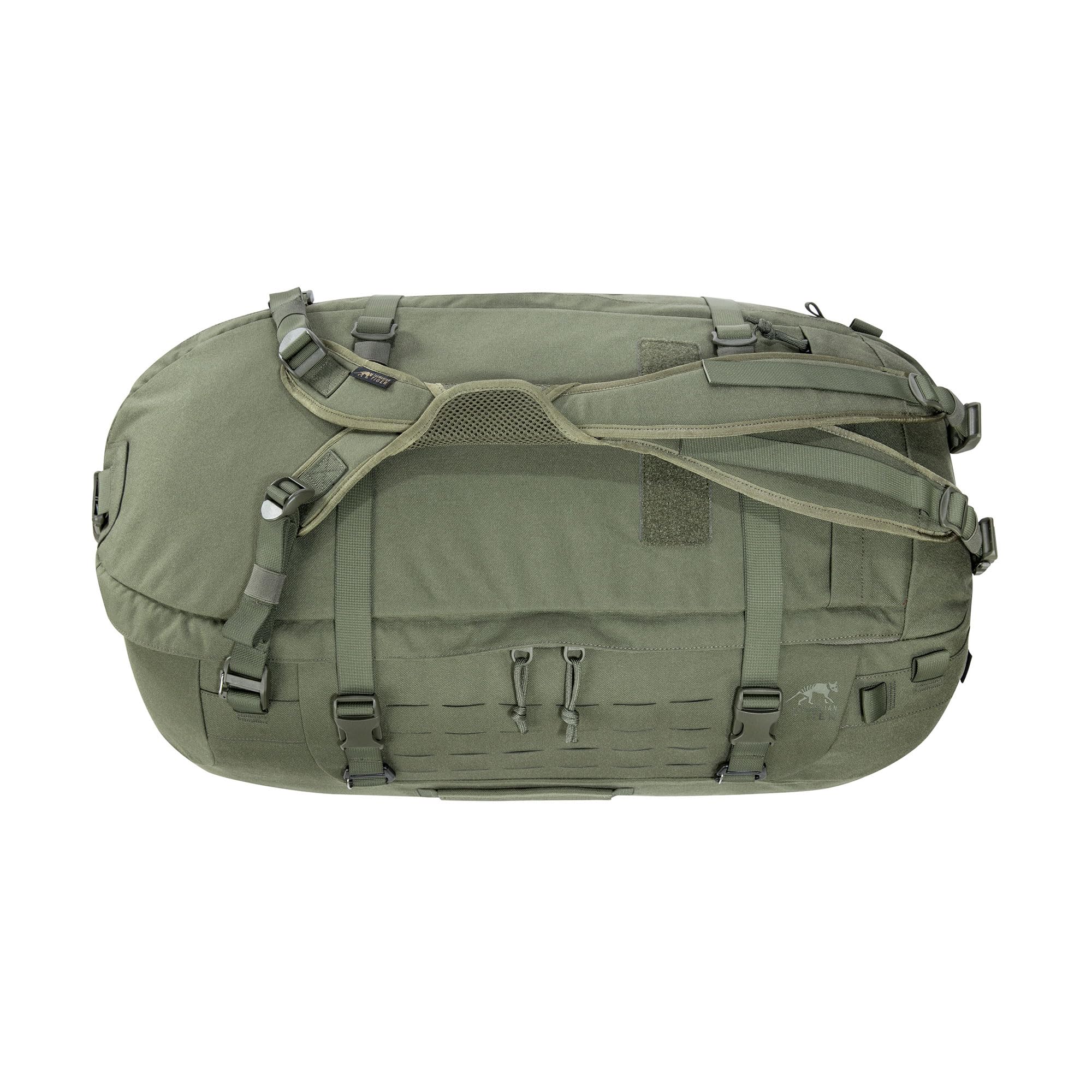 Tasmanian Tiger TT Duffel 65 l taktyczna torba podróżna Duffel Bag dla mężczyzn z funkcją plecaka i systemem Molle, zamykana, pojemność 65 l, czarny, 70 x 36 x 28 cm