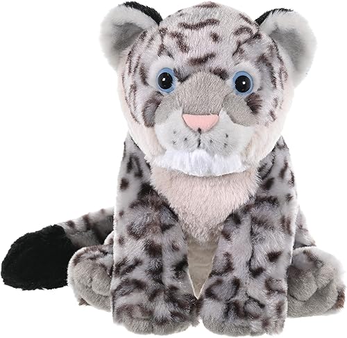 Miniatura 2 de Wild Republic Leopardo de la nieve, Cuddlekins, animal de peluche, 12 pulgadas, regalo para niños, juguete de peluche, relleno es botellas de agua