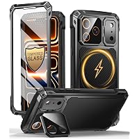 Beeasy Cover per iPhone 17 Pro Max Metallo con Magsafe, Schermo in Vetro Temperato