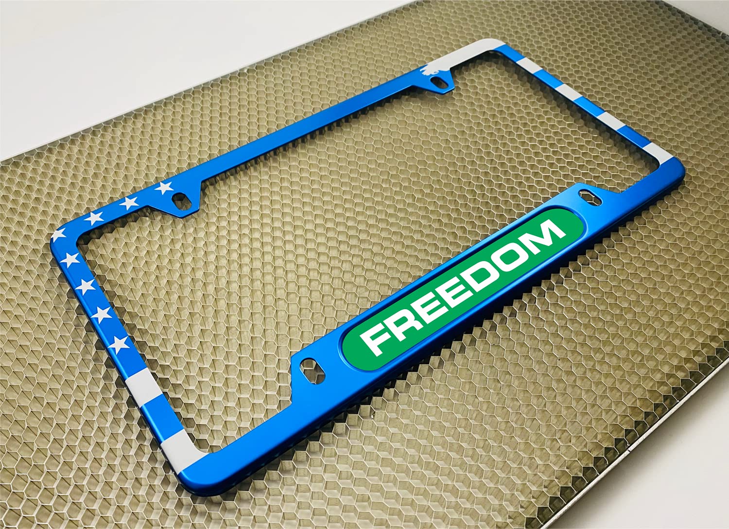 USA Patriotic | American Flag Custom Personalized Anodized Aluminum Thin Top | - Picture 32 of 133