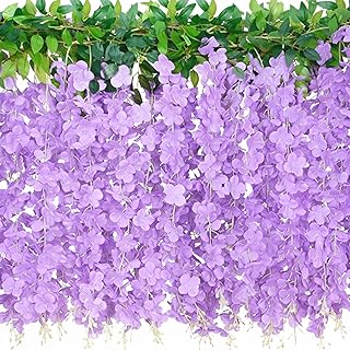 藤の花 2本入 造花 藤ガーランド つる ふじのはな 10枝花/本 藤 シルク造花 春の飾り 庭園飾り 手作り花輪 母の日 写真撮影 壁掛け 花飾り 店舗装飾用 結婚式 パーティー飾り